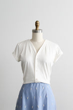 salt white cotton button up