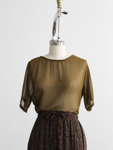 olivebranch sheer tee