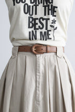 honey leather belt