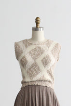 diamond knit vest