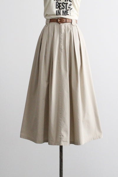 fawn cotton maxi skirt