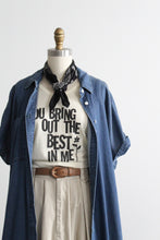 vintage denim duster