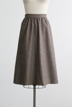 chestnut wool skirt