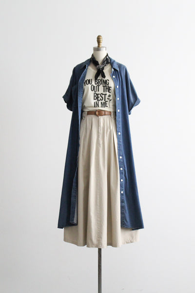 vintage denim duster