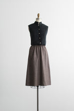 chestnut wool skirt