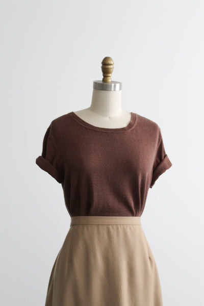 walnut silk tee