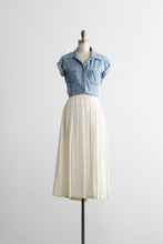 sunfaded short sleeve denim work shirt