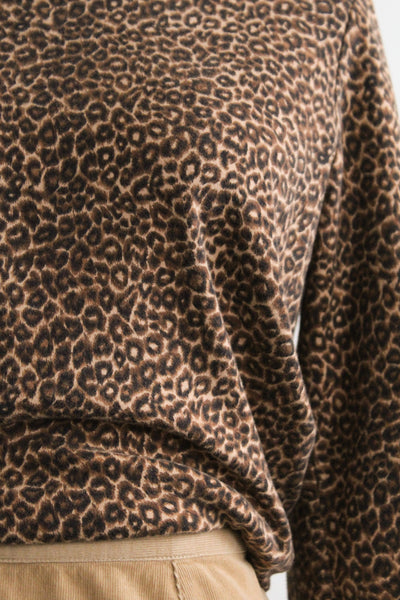 leopard print long sleeve tee