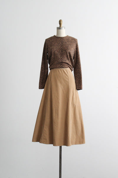 almond midi skirt