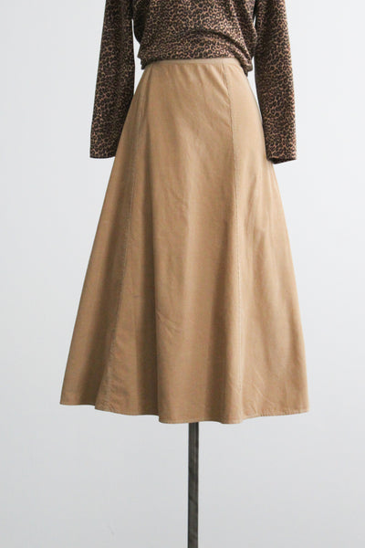 almond midi skirt