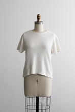 fresh white waffle cotton tee