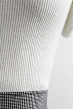 fresh white waffle cotton tee