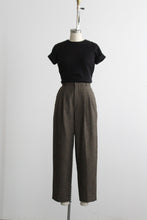 black cotton knit tee