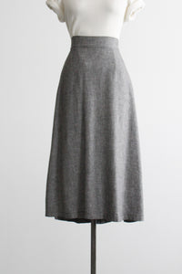 checkmate linen midi skirt