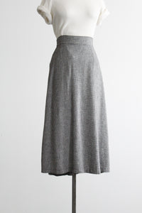 checkmate linen midi skirt