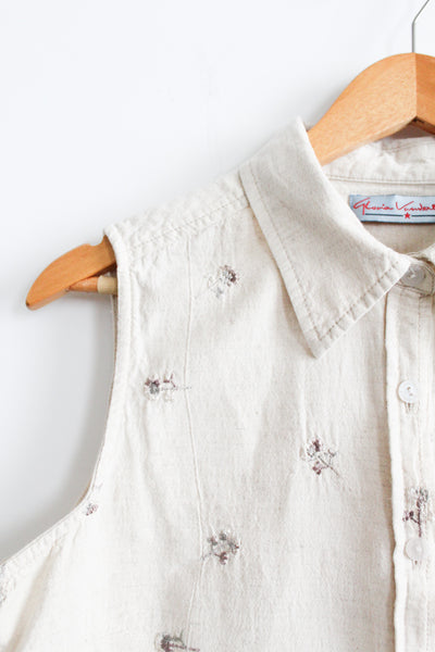 camilla sleeveless button up (m/l)