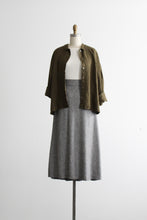 checkmate linen midi skirt
