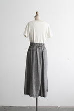 checkmate linen midi skirt