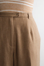 camel wool trousers