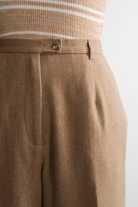 camel wool trousers
