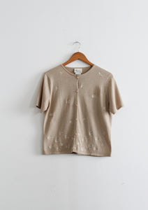 wisteria knit button up
