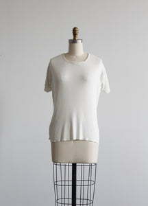 cloudwhite knit tee