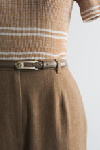 camel wool trousers