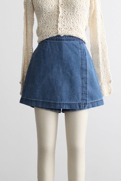 laurel lake denim skort