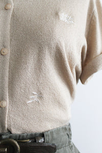 wisteria knit button up