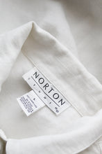 salt white boxy linen button up