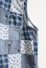 quilt square patchwork button up