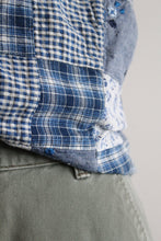 quilt square patchwork button up
