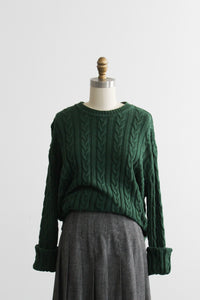 spruce cotton cable knit sweater
