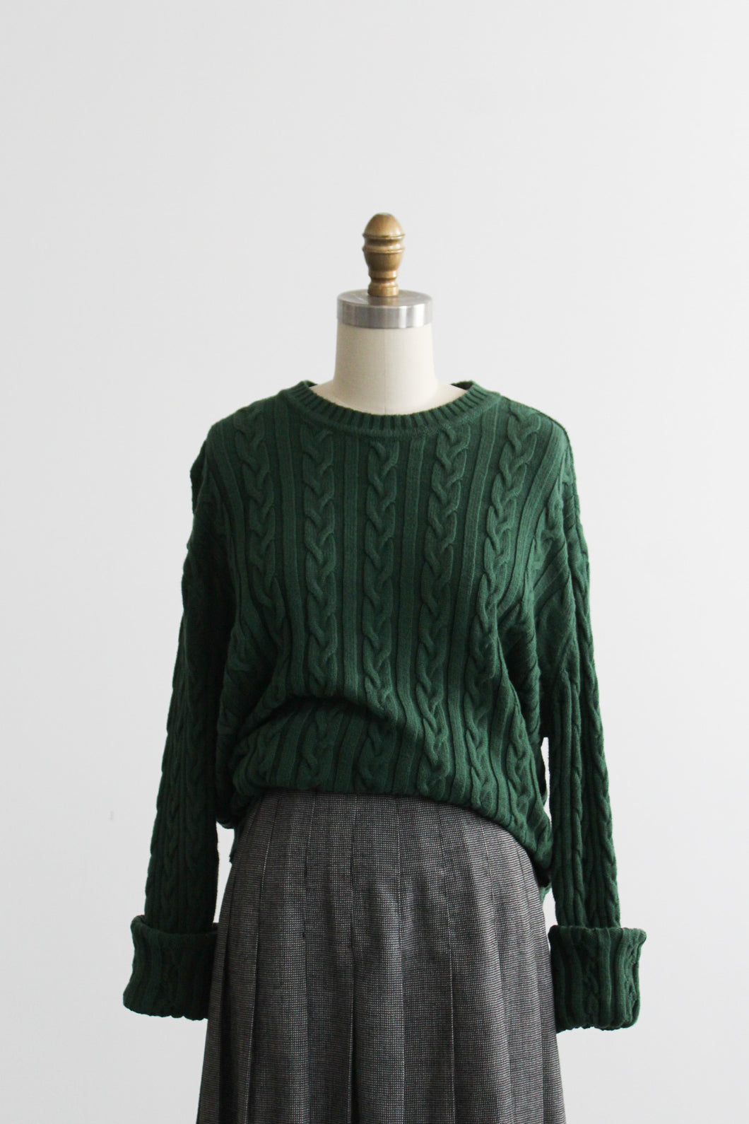 spruce cotton cable knit sweater