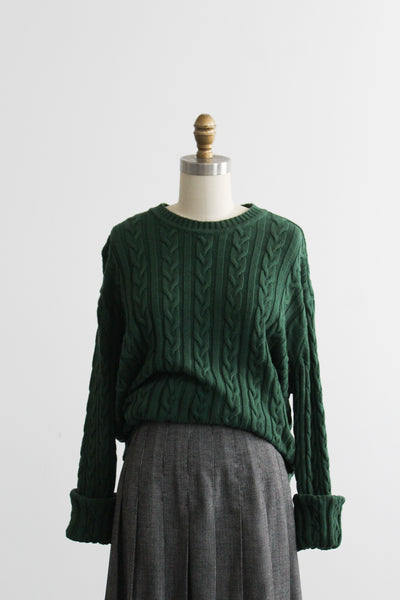 spruce cotton cable knit sweater