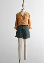 evergreen denim shorts
