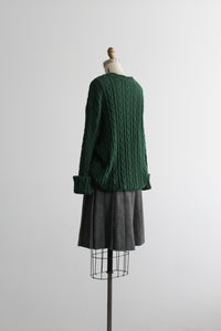 spruce cotton cable knit sweater