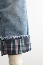 flannel lined ll bean dad jeans