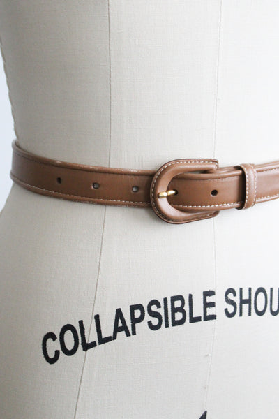 honey leather belt
