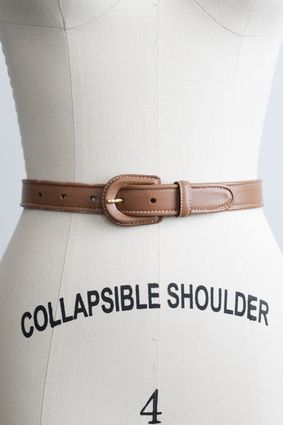 honey leather belt