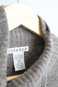 dove gray angora pullover