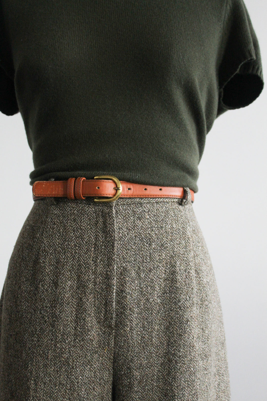 honey leather belt