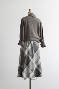 dove gray angora pullover