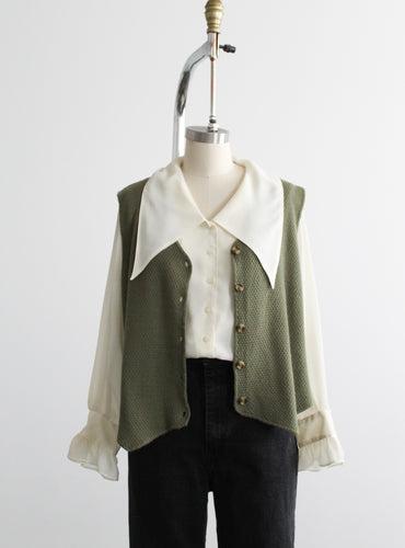 fernleaf knit vest