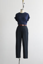 indigo plaid trousers