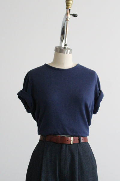 pebbled cotton tee