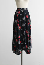 watercolor midi skirt