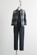 ex libris plaid wool jacket