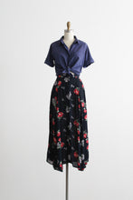 watercolor midi skirt