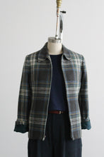 ex libris plaid wool jacket